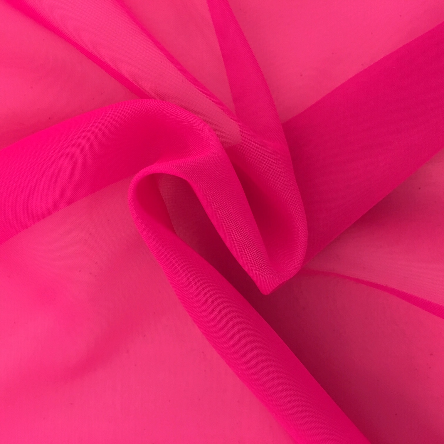 Plain Voile FLAME RETARDANT Bright Pink